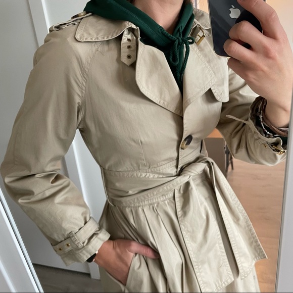 Zara Basic Coat Dress with Belt - Picture 2 of 9